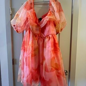 Twist Bodice Mini Dress- Eloquii New with Tags